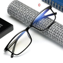 Load image into Gallery viewer, NYWOOH Blue Film Finished Myopia Glasses Men Black Eyeglasses Shortsighted Eyewear -1.0 -1.5 -2 -2.5 -3. -3.5 -4