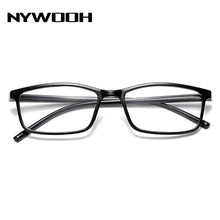Load image into Gallery viewer, NYWOOH Blue Film Finished Myopia Glasses Men Black Eyeglasses Shortsighted Eyewear -1.0 -1.5 -2 -2.5 -3. -3.5 -4