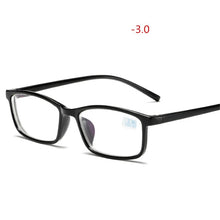 Load image into Gallery viewer, NYWOOH Blue Film Finished Myopia Glasses Men Black Eyeglasses Shortsighted Eyewear -1.0 -1.5 -2 -2.5 -3. -3.5 -4