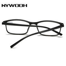 Load image into Gallery viewer, NYWOOH Blue Film Finished Myopia Glasses Men Black Eyeglasses Shortsighted Eyewear -1.0 -1.5 -2 -2.5 -3. -3.5 -4