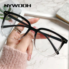 Load image into Gallery viewer, NYWOOH Finished Myopia Glasses Women Men Oversized Square Eyeglasses Prescription Shortsighted Eyewear -1.0 -1.5 -2.0 -2.5 to -6