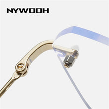 Load image into Gallery viewer, NYWOOH Rimless Finished Myopia Glasses Women Metal Polygon Eyeglasses Prescription Elegant Shortsighted Eyewear -0.5 1.0 to 4.0