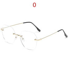 Load image into Gallery viewer, NYWOOH Rimless Finished Myopia Glasses Women Metal Polygon Eyeglasses Prescription Elegant Shortsighted Eyewear -0.5 1.0 to 4.0