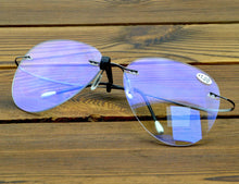 Load image into Gallery viewer, Navigation Style Rimless Oversized Titanium Alloy Reading Glasses +0.75 +1 +1.25 +1.5 +1.75 +2 +2.5 +2.75 to +4