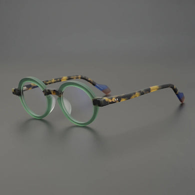 Designer Brand Acetate Round Frame Men's Personalized Myopia Reading Eyeglasses Women's  Prescription Glasses