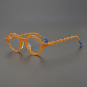Designer Brand Acetate Round Frame Men's Personalized Myopia Reading Eyeglasses Women's  Prescription Glasses