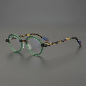 Designer Brand Acetate Round Frame Men's Personalized Myopia Reading Eyeglasses Women's  Prescription Glasses