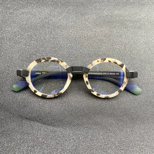 Designer Brand Acetate Round Frame Men's Personalized Myopia Reading Eyeglasses Women's  Prescription Glasses