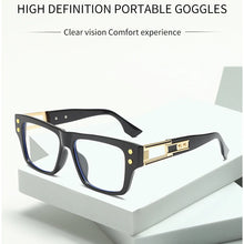 Carica l&#39;immagine nel visualizzatore di Gallery, New Anti Blue Light Glasses Unisex Small Frame Luxury Designer Reading Spectacles Men Women Computer Eyewear