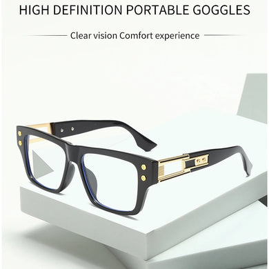 New Anti Blue Light Glasses Unisex Small Frame Luxury Designer Reading Spectacles Men Women Computer Eyewear
