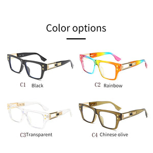 New Anti Blue Light Glasses Unisex Small Frame Luxury Designer Reading Spectacles Men Women Computer Eyewear