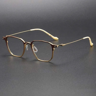 Handmade Titanium Glasses Square Blue Light Frame Men Optical Eyeglasses For Women Reading Ultra-Light Gafas