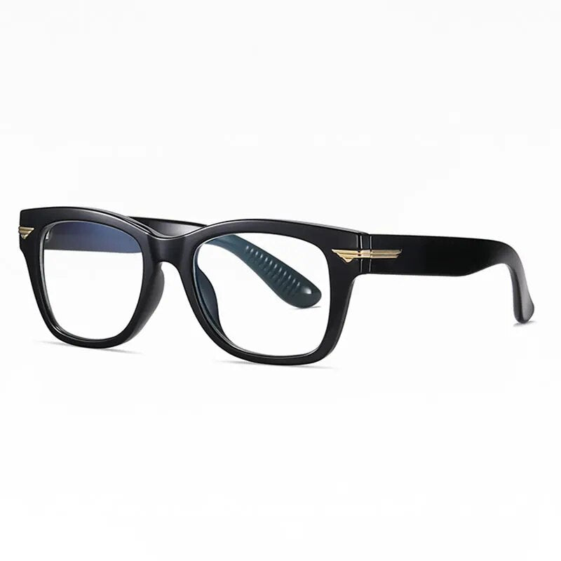 Arrival Retro Big Frame Plastic Glasses Frame Optical Spectacles with Spring Hinges Nearsighted Eyewear Unisex