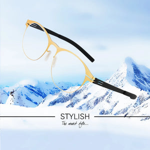 Berlin Brand Men's Glasses Frame Handmade No Screw Business Optical Prescription Eyeglasses Women Spectacle oculos de grau
