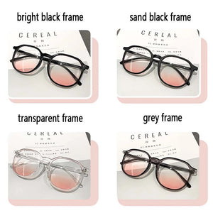 Blush Plain Makeup Optical Glasses Transparent Computer Glasses Frame Women Men Square Glasses Frame Eyeglass Accessories