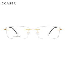 Load image into Gallery viewer, Brand Design Rimless Women Glasses Frame,Korean Men Titanium Reading Optical Eyeglasses,Ultralight Prescription Lens Eyewear