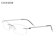 Load image into Gallery viewer, Brand Design Rimless Women Glasses Frame,Korean Men Titanium Reading Optical Eyeglasses,Ultralight Prescription Lens Eyewear