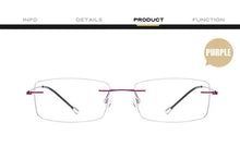 Load image into Gallery viewer, Brand Design Rimless Women Glasses Frame,Korean Men Titanium Reading Optical Eyeglasses,Ultralight Prescription Lens Eyewear