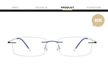 Load image into Gallery viewer, Brand Design Rimless Women Glasses Frame,Korean Men Titanium Reading Optical Eyeglasses,Ultralight Prescription Lens Eyewear