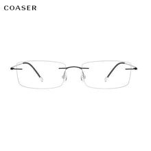 Load image into Gallery viewer, Brand Design Rimless Women Glasses Frame,Korean Men Titanium Reading Optical Eyeglasses,Ultralight Prescription Lens Eyewear