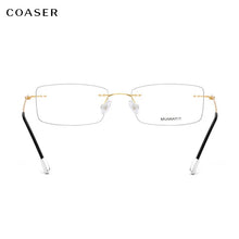 Load image into Gallery viewer, Brand Design Rimless Women Glasses Frame,Korean Men Titanium Reading Optical Eyeglasses,Ultralight Prescription Lens Eyewear