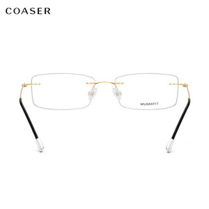 Brand Design Rimless Women Glasses Frame,Korean Men Titanium Reading Optical Eyeglasses,Ultralight Prescription Lens Eyewear