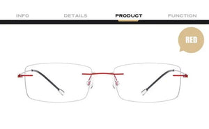 Brand Design Rimless Women Glasses Frame,Korean Men Titanium Reading Optical Eyeglasses,Ultralight Prescription Lens Eyewear