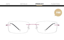 Load image into Gallery viewer, Brand Design Rimless Women Glasses Frame,Korean Men Titanium Reading Optical Eyeglasses,Ultralight Prescription Lens Eyewear