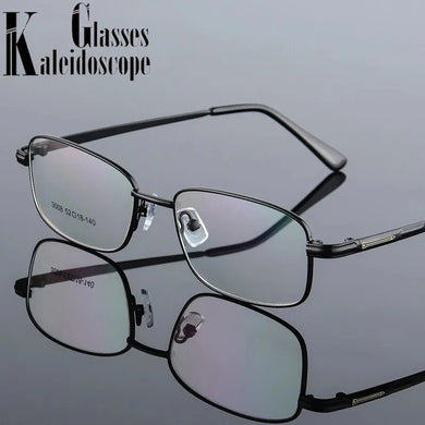 Business Glasses Frames Men Transparent Alloy Titanium Eyeglasses Frame Men Square Optical Eye Glasses Male Spectacles