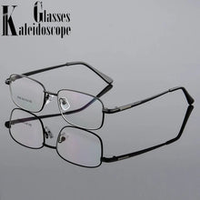 Load image into Gallery viewer, Business Glasses Frames Men Transparent Alloy Titanium Eyeglasses Frame Men Square Optical Eye Glasses Male Spectacles