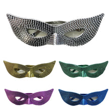 Load image into Gallery viewer, New Carnival Party Masked Sequin Gradient Glasses Half Face Mask Masquerade Performance Plastic Holiday Mask Props