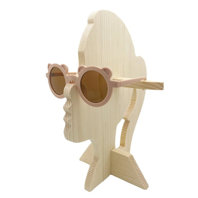 New Cartoon Lovely Kids Sunglasses Bear Shape Frame Girls Children Sun Glasses Round Street Beat Baby Boy Eyeglasses Cute Shades