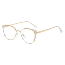 Load image into Gallery viewer, Cat Eye Anti-blue Light Glasses Women Men Metal Spring Leg Eyeglass Frame Optical Computer Glasses Wholesale