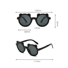 Load image into Gallery viewer, New Children&#39;s Sunglasses Foldable Bear Frame Sunglasses Cute Boys and Girls Cartoon Sun Protection Photography Glasses