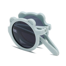 Load image into Gallery viewer, New Children&#39;s Sunglasses Foldable Bear Frame Sunglasses Cute Boys and Girls Cartoon Sun Protection Photography Glasses