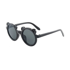 New Children's Sunglasses Foldable Bear Frame Sunglasses Cute Boys and Girls Cartoon Sun Protection Photography Glasses