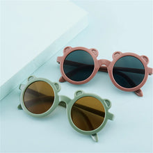 Load image into Gallery viewer, New Children&#39;s Sunglasses Foldable Bear Frame Sunglasses Cute Boys and Girls Cartoon Sun Protection Photography Glasses