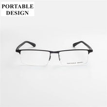 Load image into Gallery viewer, Design Men Style Titanium Alloy Half Rim Eye Glasses Fashion Men&#39;s Eyeglasses Casual Optical Frame for men