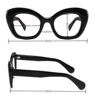 Designer Acetate Cateye Round Eyeglass Frame Optical Glasses Men Women Handmade Vintage Myopia Prescription Eyewear #220