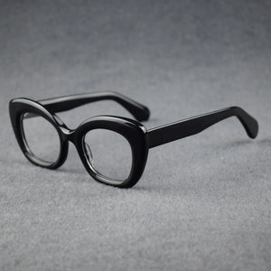 Designer Acetate Cateye Round Eyeglass Frame Optical Glasses Men Women Handmade Vintage Myopia Prescription Eyewear #220