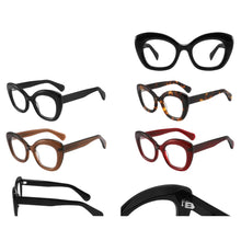 Load image into Gallery viewer, Designer Acetate Cateye Round Eyeglass Frame Optical Glasses Men Women Handmade Vintage Myopia Prescription Eyewear #220