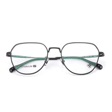 Load image into Gallery viewer, Fashion  Eyeglasses Frame Stuffed and Handsome Pure Titanium Plate Round Retro Pattern Women&#39;s Glasses Full Frame 6687