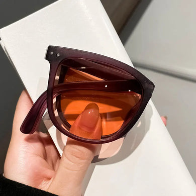 New Folding Women's Sunglasses Outdoor Sunshade Sun Glasses for Men And Women Vintage Brand Glasses UV400 Eyewear