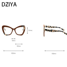 Load image into Gallery viewer, Women&#39;s Cat Eye Acetate Optical Glasses Frame Large Butterfly Frame Prescription Glasses 60888