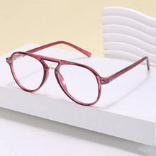 Load image into Gallery viewer, New Insert Core Legs Men Anti Blue Ray Bifocals Pilot Reading Glasses Magnifier Women Retro Rivets Hyperopia Spectacles