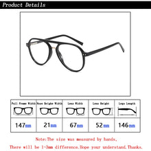 Load image into Gallery viewer, New Insert Core Legs Men Anti Blue Ray Bifocals Pilot Reading Glasses Magnifier Women Retro Rivets Hyperopia Spectacles