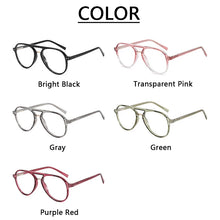 Load image into Gallery viewer, New Insert Core Legs Men Anti Blue Ray Bifocals Pilot Reading Glasses Magnifier Women Retro Rivets Hyperopia Spectacles