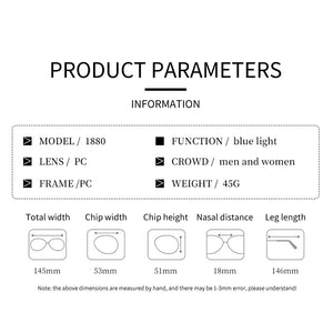 New Square Anti Blue Light Glasses Women Retro Oprawki Okularowe Damskie Computer Frame Clear Reading Eyeglasses