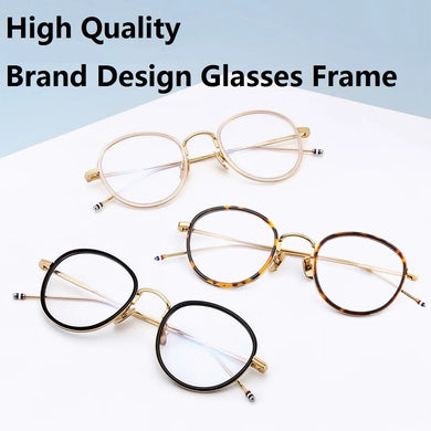 Thom Brand Designer Glasses Frame Men Women Vintage Classic Round Eyeglasses Myopia Prescription Eyewear TB905 Alloy