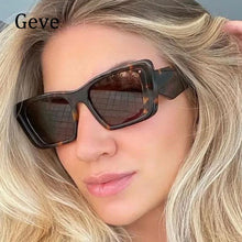 Load image into Gallery viewer, New Vintage Sunglasses Woman Brand 2023 Trending Products Sunglasses Ladies Square Retro Big Frame UV40 Shades